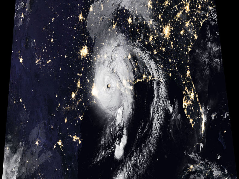 NASA El huracán Laura tocó tierra como categoria 4 en Louisiana, Estados Unidos