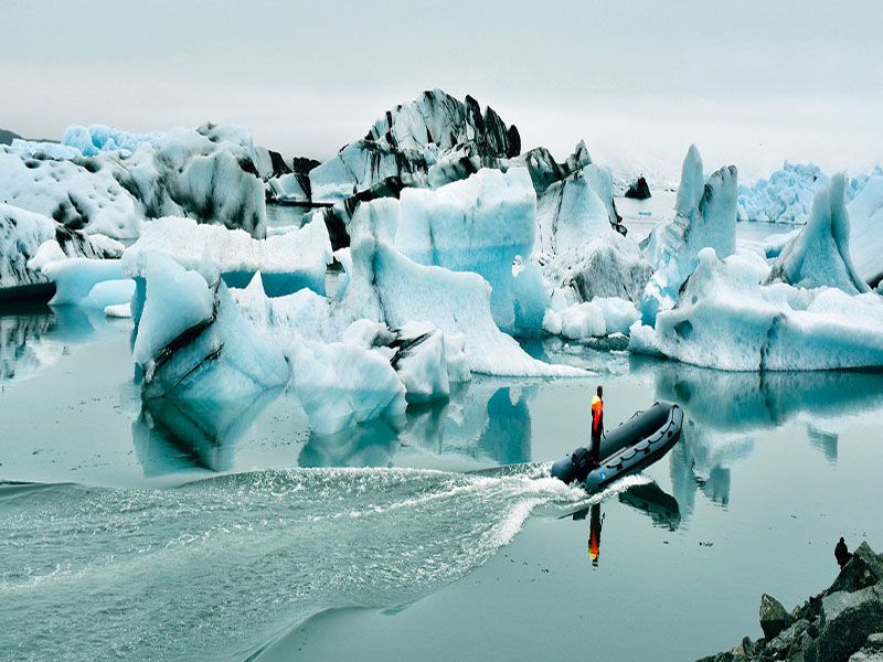 UN News/Laura Quiñones. El lago de glaciares Jökulsárlón en Islandia continúa creciendo a medida que el glaciar con el mismo nombre se derrite