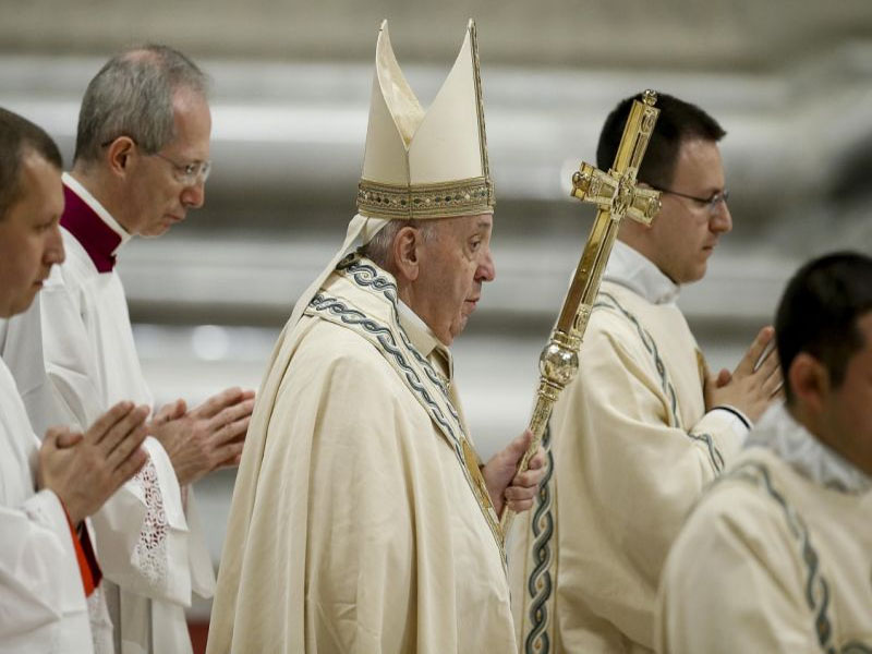 La agenda del papa Francisco por la Navidad continuará mañana 1 de enero, cuando presidirá su primera misa del 2020