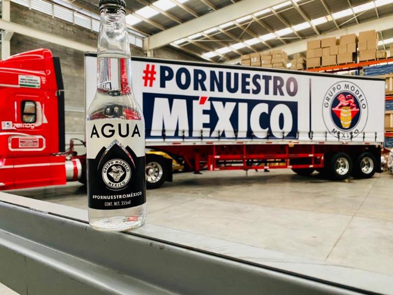 Grupo Modelo concluyó la distribución de 100 mil botellas al Gobierno de la Ciudad de México, a través de la Secretaría de Salud CDMX 
