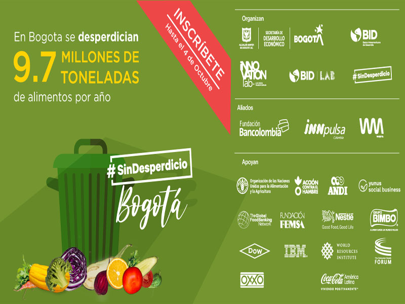 En Colombia se pierden y desperdician 9.7 millones de toneladas de alimentos al año