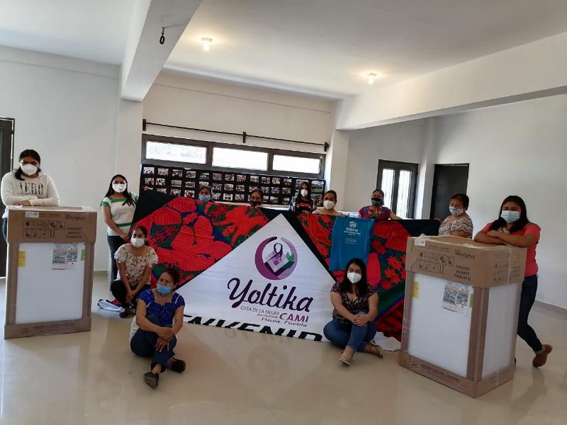 Donan 10 lavadoras para la Casa de la mujer indígena Yoltika