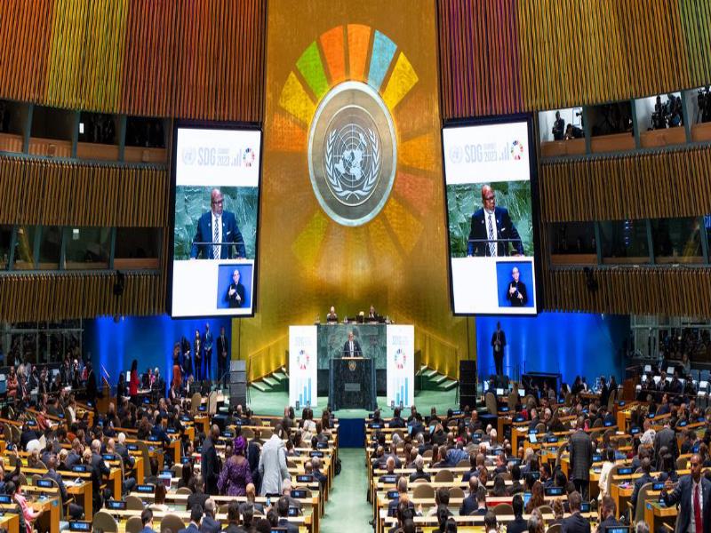 ONU/Cia Pak. Cumbre de los SDG en el auditorio de la Asamblea General de la ONU